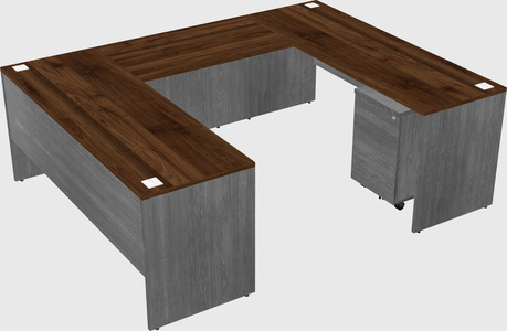U-shaped desk
