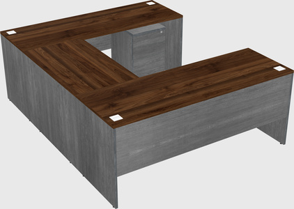 U-shaped desk