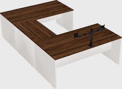 U-shaped desk
