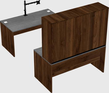 U-shaped desk