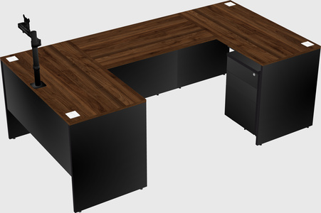 U-shaped desk