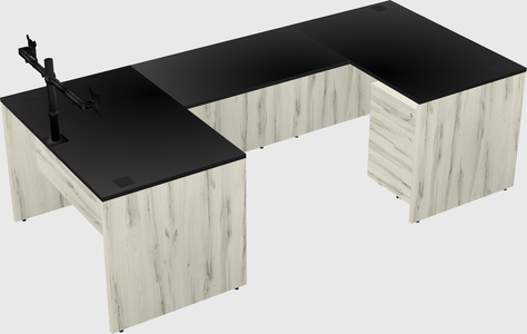 U-shaped desk