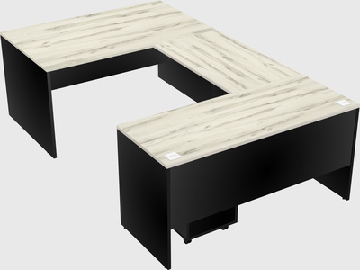 U-shaped desk