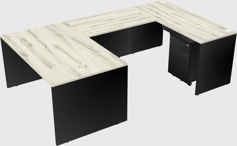U-shaped desk