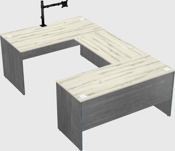 U-shaped desk