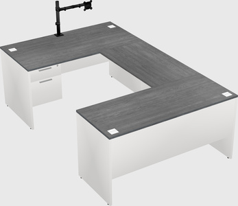 U-shaped desk