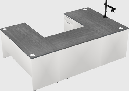 U-shaped desk