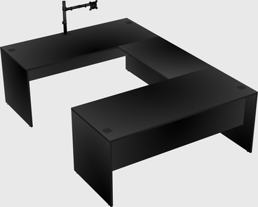 U-shaped desk