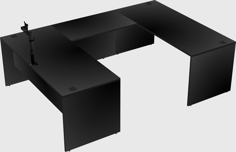 U-shaped desk