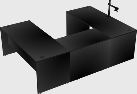 U-shaped desk