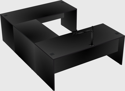 U-shaped desk