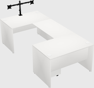 U-shaped desk