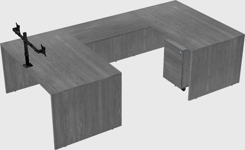U-shaped desk