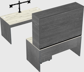 U-shaped desk