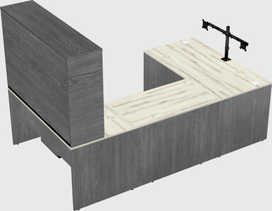 U-shaped desk