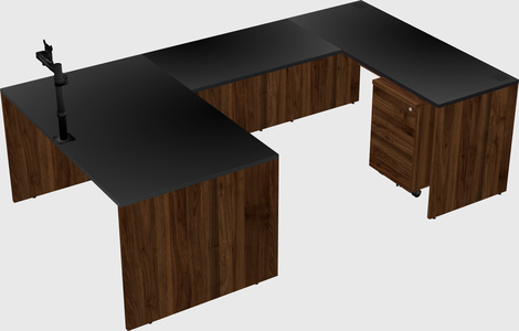 U-shaped desk