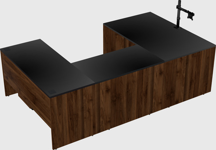U-shaped desk