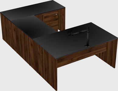 U-shaped desk