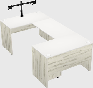 U-shaped desk