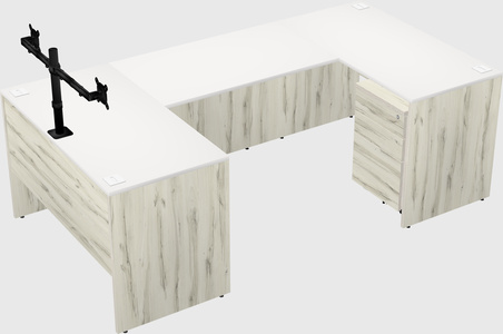U-shaped desk