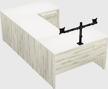 U-shaped desk