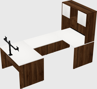 U-shaped desk