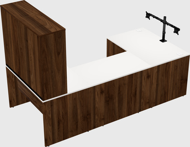 U-shaped desk