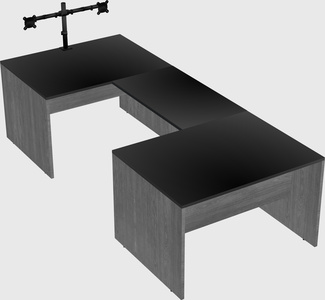 U-shaped desk