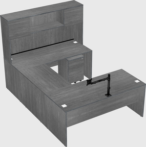 U-shaped desk