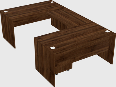 U-shaped desk