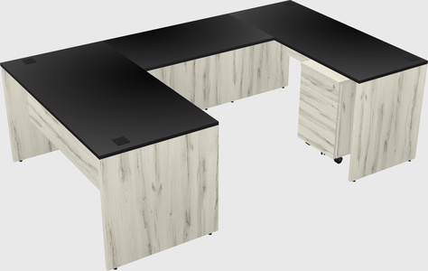 U-shaped desk
