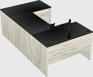 U-shaped desk