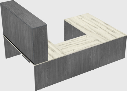 U-shaped desk