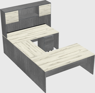 U-shaped desk