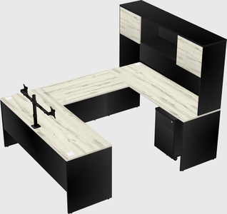 U-shaped desk