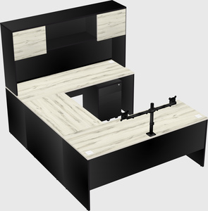 U-shaped desk