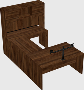 U-shaped desk