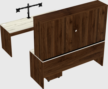 U-shaped desk