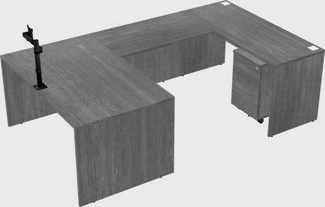 U-shaped desk