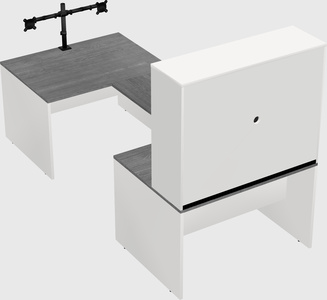 U-shaped desk
