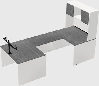 U-shaped desk