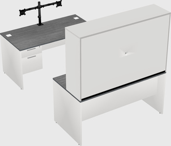U-shaped desk