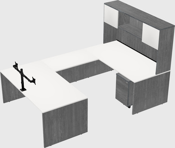 U-shaped desk
