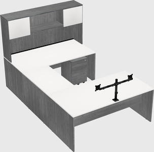 U-shaped desk