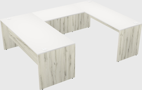 U-shaped desk