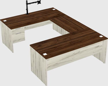 U-shaped desk