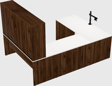 U-shaped desk