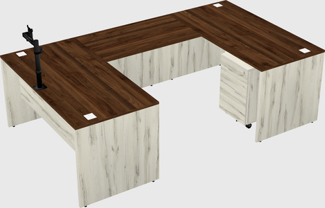 U-shaped desk