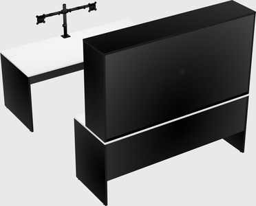 U-shaped desk