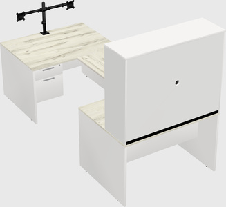 U-shaped desk